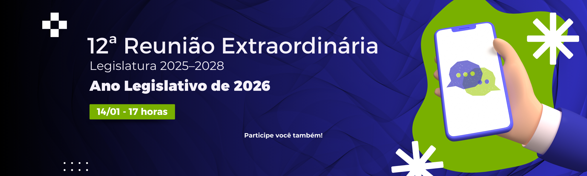 Banner 12ª Reunião Extraordinária